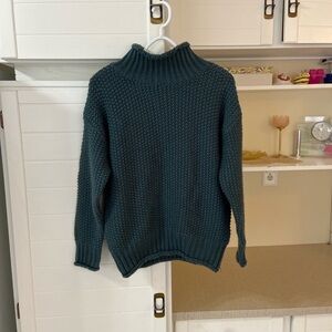 Forest Green Turtleneck Sweater